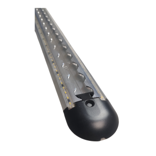 Halbrunde Zurrschiene 1m mit integrierten LEDs