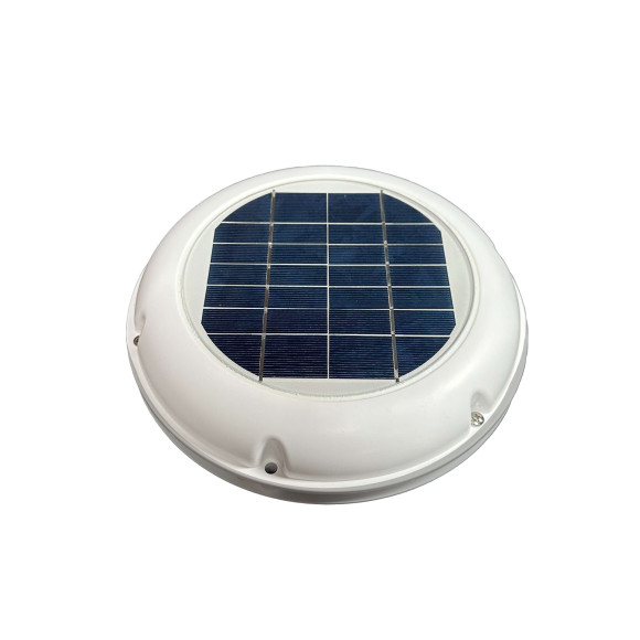 Solarbetriebener Dachentlüfter - Draufsicht Solarbetriebener Dachentlüfter - Draufsicht