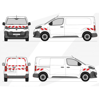 Markierungskit - Citroen E-Jumpy 2024+ Vorgeschnittene, aufklebbare Klebestreifen