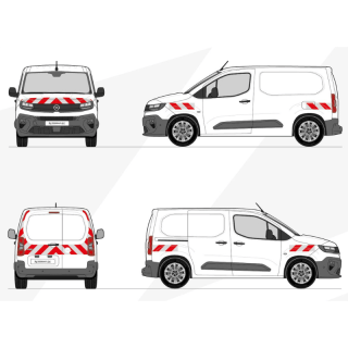 Markierungskit - Opel Combo 2024+ Vorgeschnittene, aufklebbare Klebestreifen