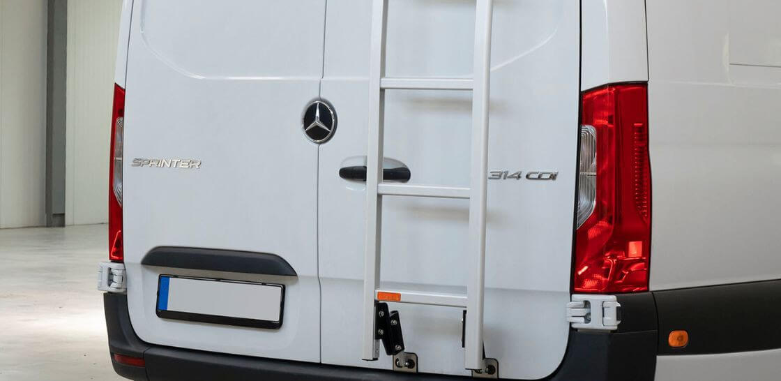 Türleiter aus Aluminium für Nutzfahrzeug