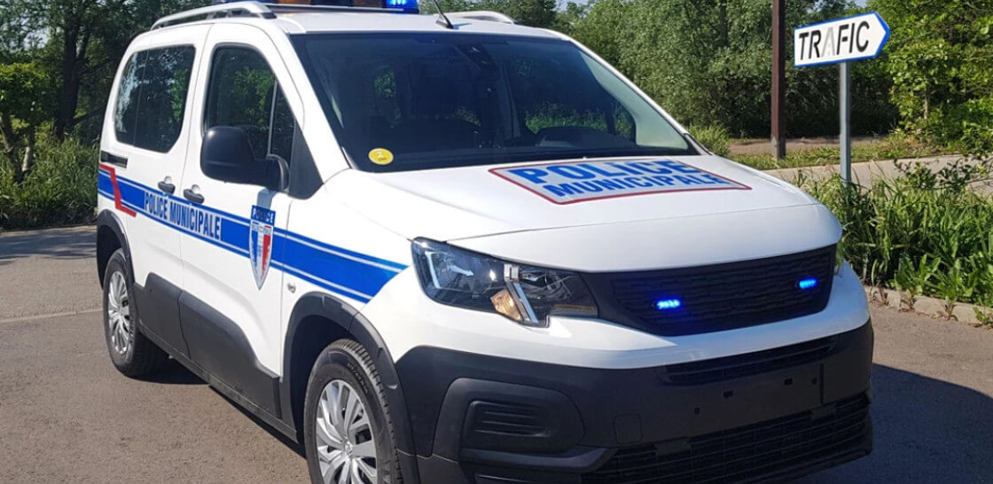 Markierungssets Feuerwehr gelb-rot und Gemeindepolizei blau-rot