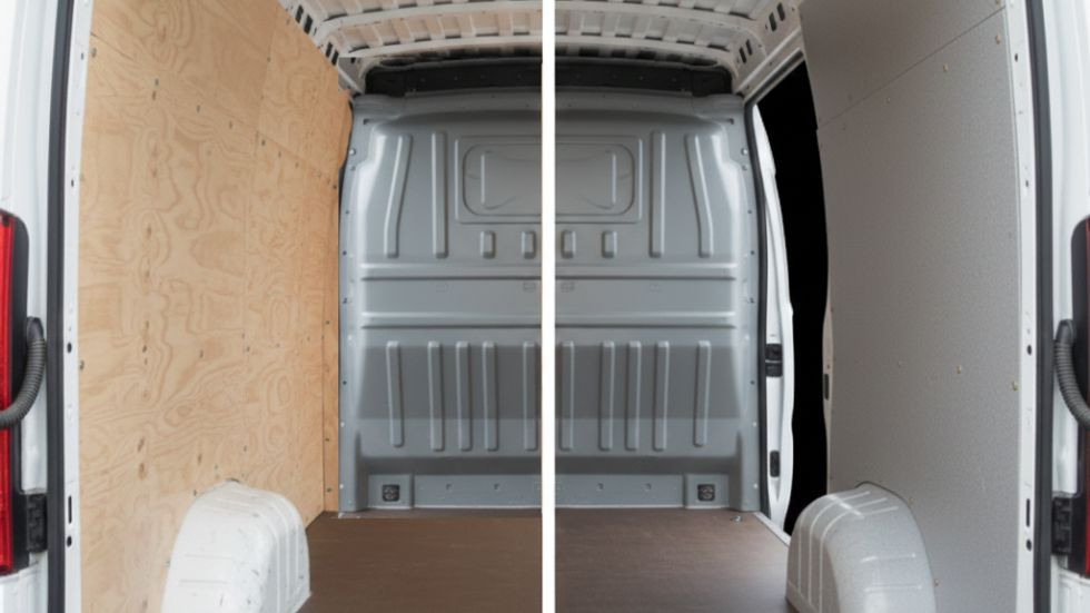 Contreplaqué vs Polypropylène : Quel habillage choisir pour votre utilitaire ?